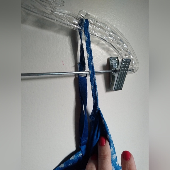 💚 NWOT Blue ruffle gingham top - Picture 8 of 11